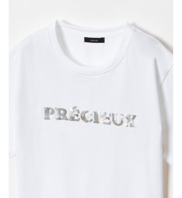 allureville「スパンコールロゴTEE」|Tシャツ・カットソー|