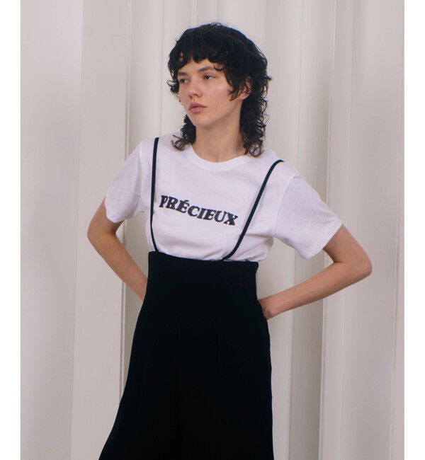 allureville「スパンコールロゴTEE」|Tシャツ・カットソー|ブラック