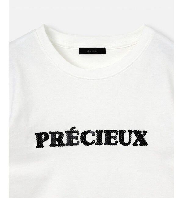 allureville「スパンコールロゴTEE」|Tシャツ・カットソー|