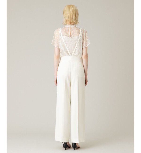 LOULOU WILLOUGHBY「【LOULOU WILLOUGHBY】トリアセダブルクロスサス付きパンツ」|チノ|