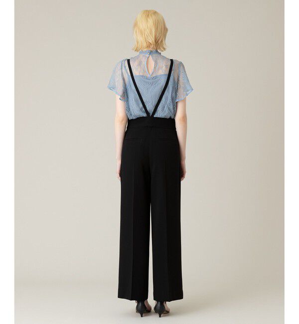 LOULOU WILLOUGHBY「【LOULOU WILLOUGHBY】トリアセダブルクロスサス付きパンツ」|チノ|