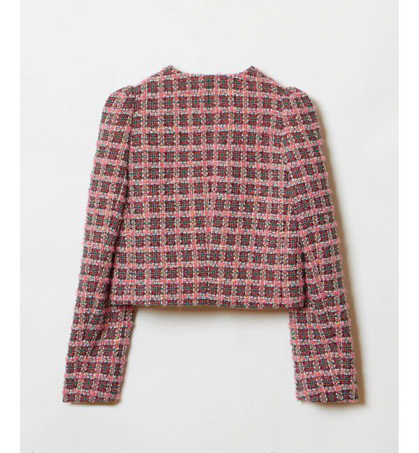 LOULOU WILLOUGHBY「【LOULOU WILLOUGHBY】TOURNIERツイードショートジャケット」|ノーカラージャケット|