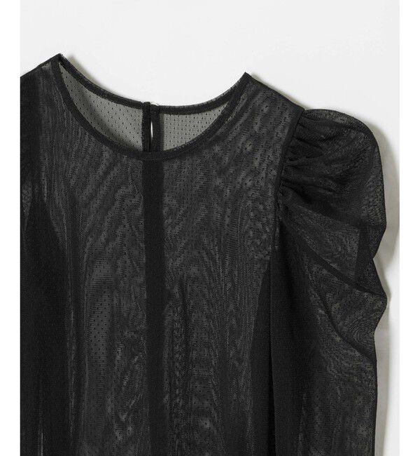 LOULOU WILLOUGHBY「【LOULOU WILLOUGHBY】ドットチュールジコスリーブプルオーバー」|Tシャツ・カットソー|