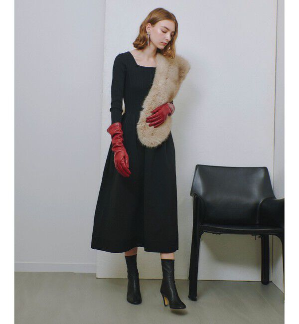 allureville「フェイクフォックス2WAYストール」|ストール|