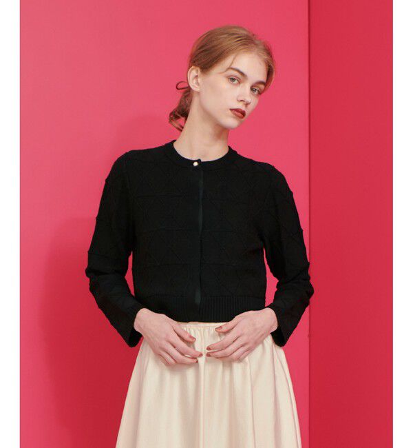 LOULOU WILLOUGHBY「【LOULOU WILLOUGHBY】バードゲージカーディガン」|カーディガン|