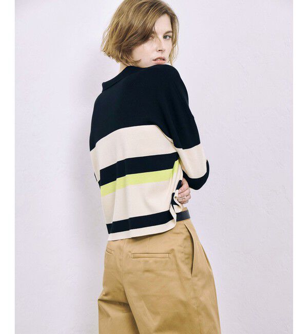 allureville「ラガーシャツプルオーバー」|ニット・セーター|