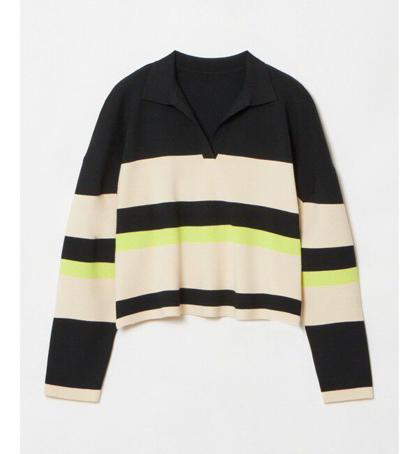 allureville「ラガーシャツプルオーバー」|ニット・セーター|