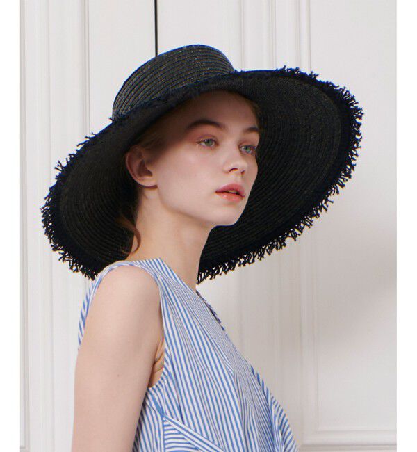 LOULOU WILLOUGHBY「【LOULOU WILLOUGHBY】フリンジブリムストローハット」|ハット|