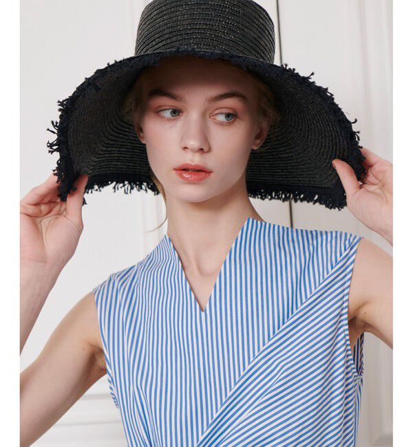 LOULOU WILLOUGHBY「【LOULOU WILLOUGHBY】フリンジブリムストローハット」|ハット|