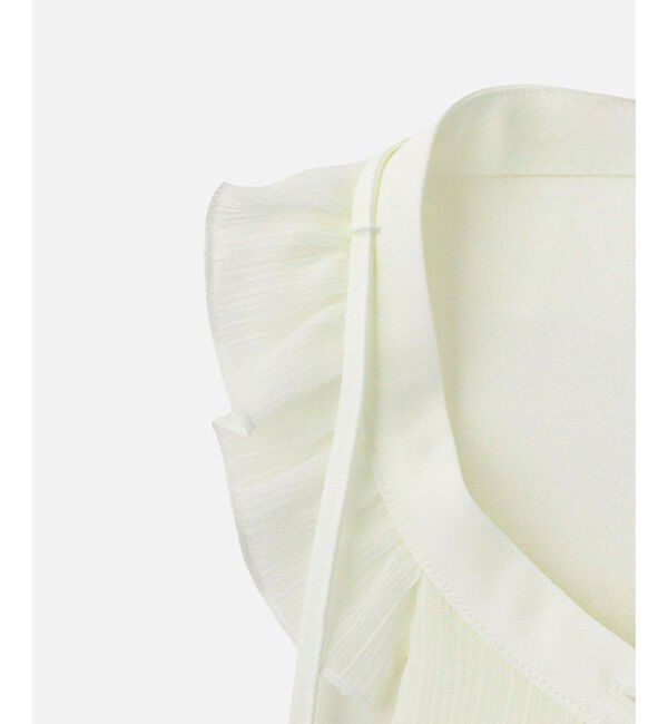 LOULOU WILLOUGHBY「【LOULOU WILLOUGHBY】ヨーリューフリルタイブラウス」|シャツ・ブラウス|