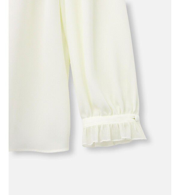 LOULOU WILLOUGHBY「【LOULOU WILLOUGHBY】ヨーリューフリルタイブラウス」|シャツ・ブラウス|