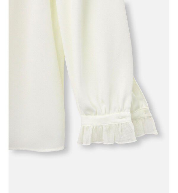 LOULOU WILLOUGHBY「【LOULOU WILLOUGHBY】ヨーリューフリルタイブラウス」|シャツ・ブラウス|