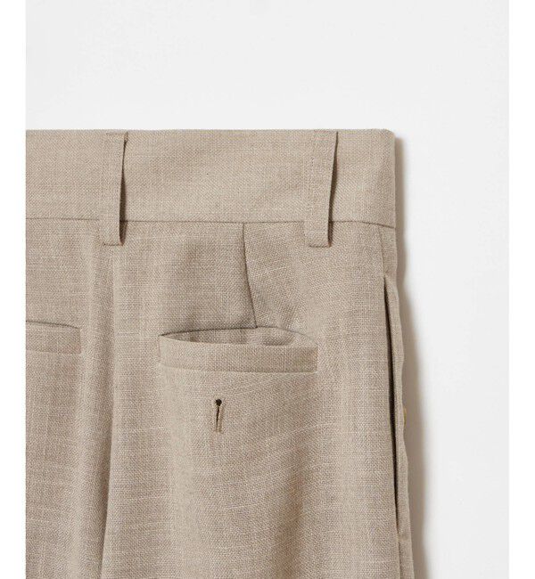 allureville「リネンライクタックワイドパンツ」|チノ|