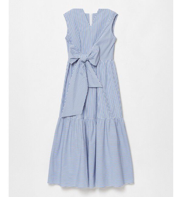 LOULOU WILLOUGHBY「【LOULOU WILLOUGHBY】ストライプリボンワンピース」|ワンピース|