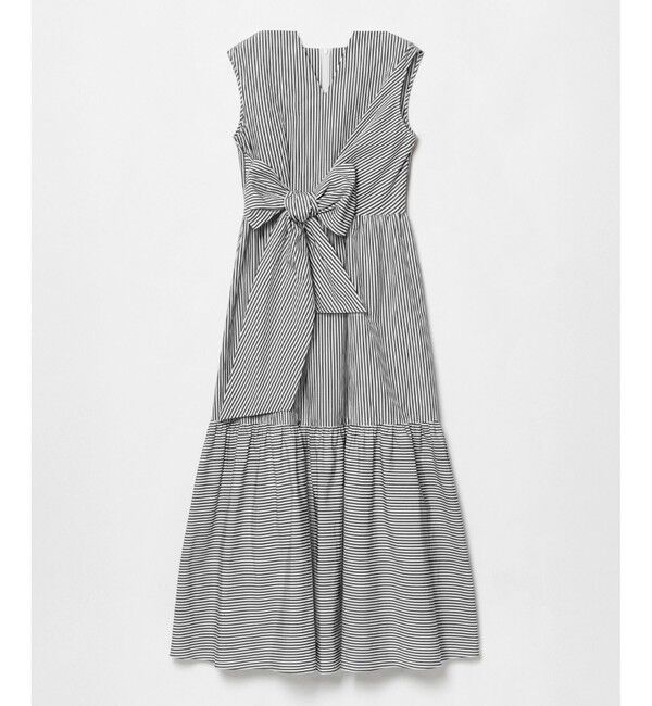 LOULOU WILLOUGHBY「【LOULOU WILLOUGHBY】ストライプリボンワンピース」|ワンピース|