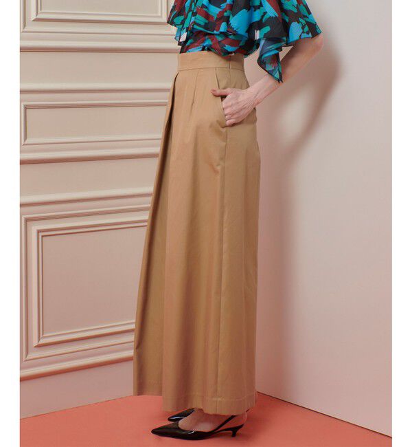 LOULOU WILLOUGHBY「【LOULOU WILLOUGHBY】ギャバタックワイドパンツ」|チノ|