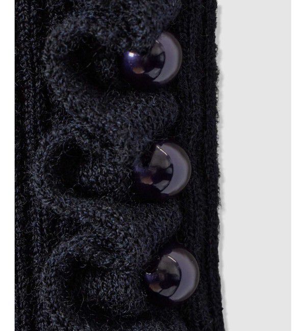 LOULOU WILLOUGHBY「【LOULOU WILLOUGHBY】フリルスリットプルオーバー」|ニット・セーター|