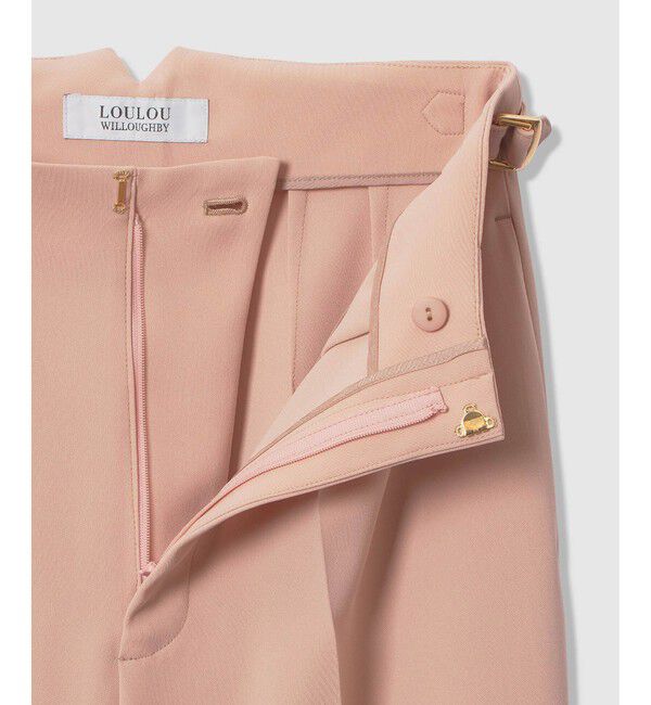 LOULOU WILLOUGHBY「【LOULOU WILLOUGHBY】ハイバックテーパードパンツ」|スラックス|