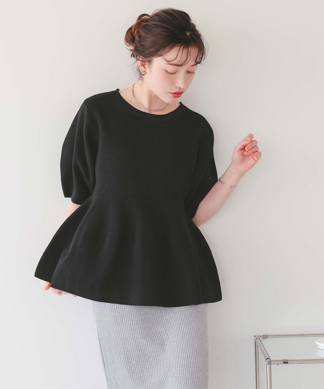 titivate「フレアデザインニットトップス」|ニット・セーター|