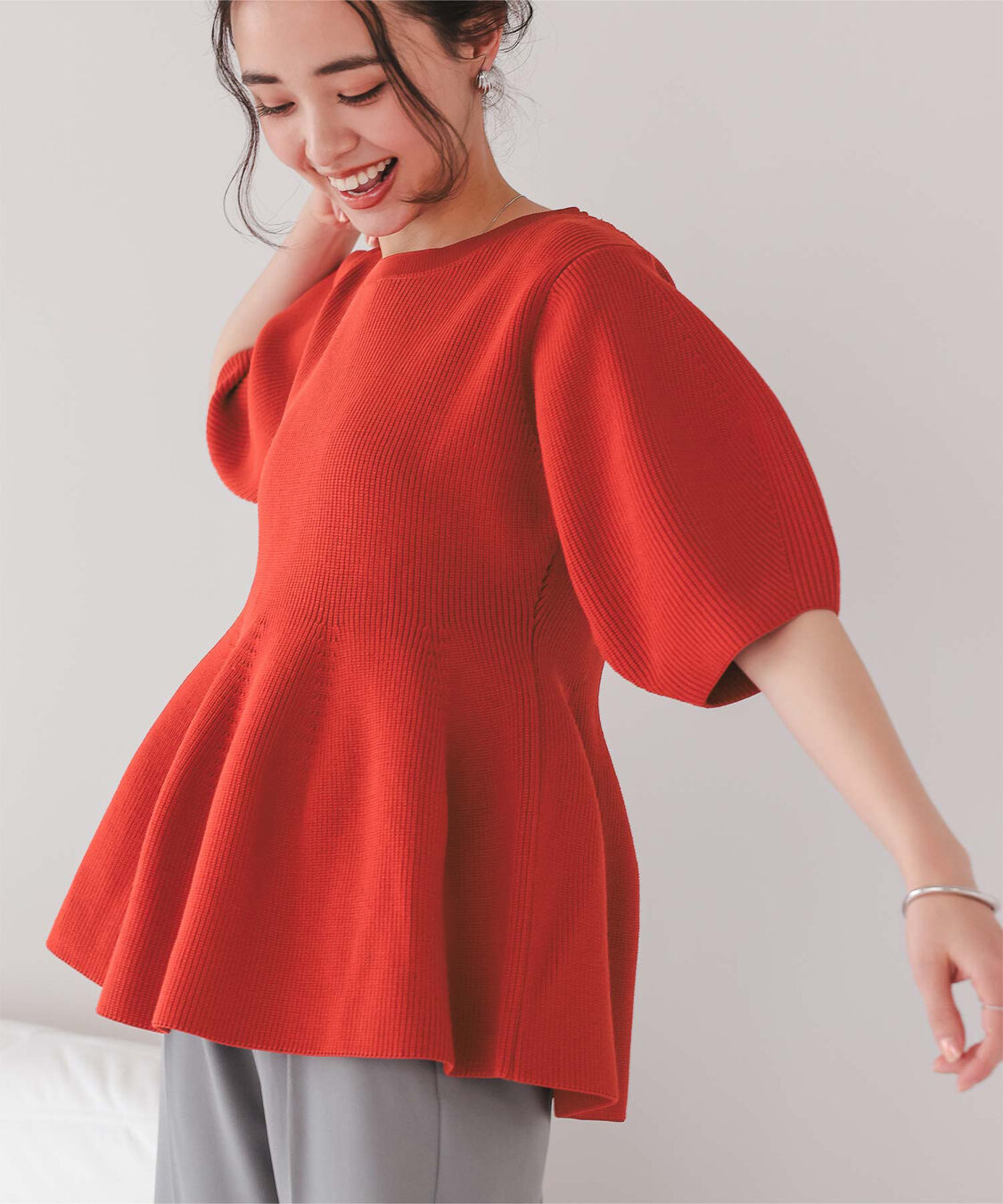 titivate「フレアデザインニットトップス」|ニット・セーター|