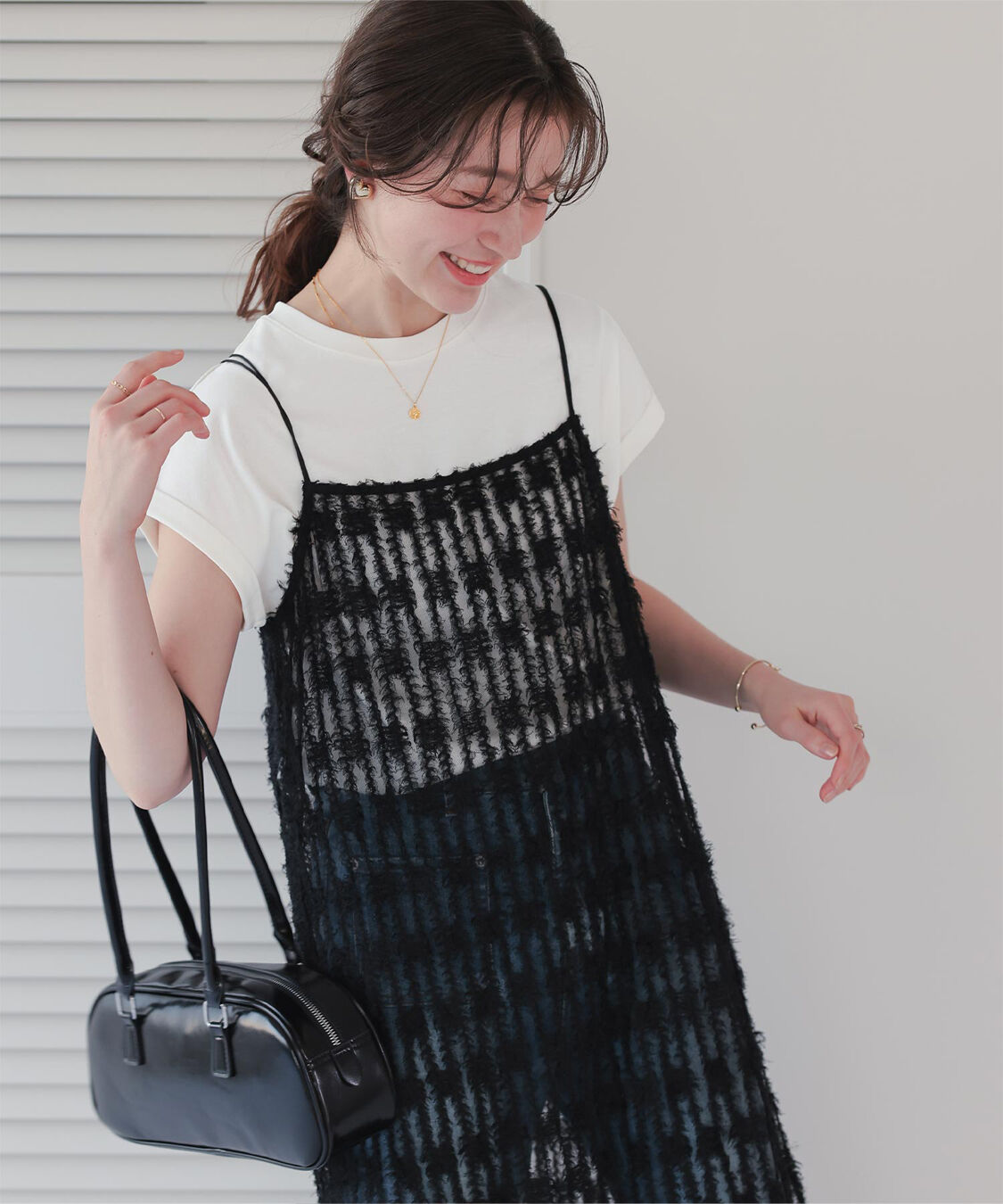 titivate「汗染み防止ダブルカフスTシャツ」|Tシャツ・カットソー|ホワイト