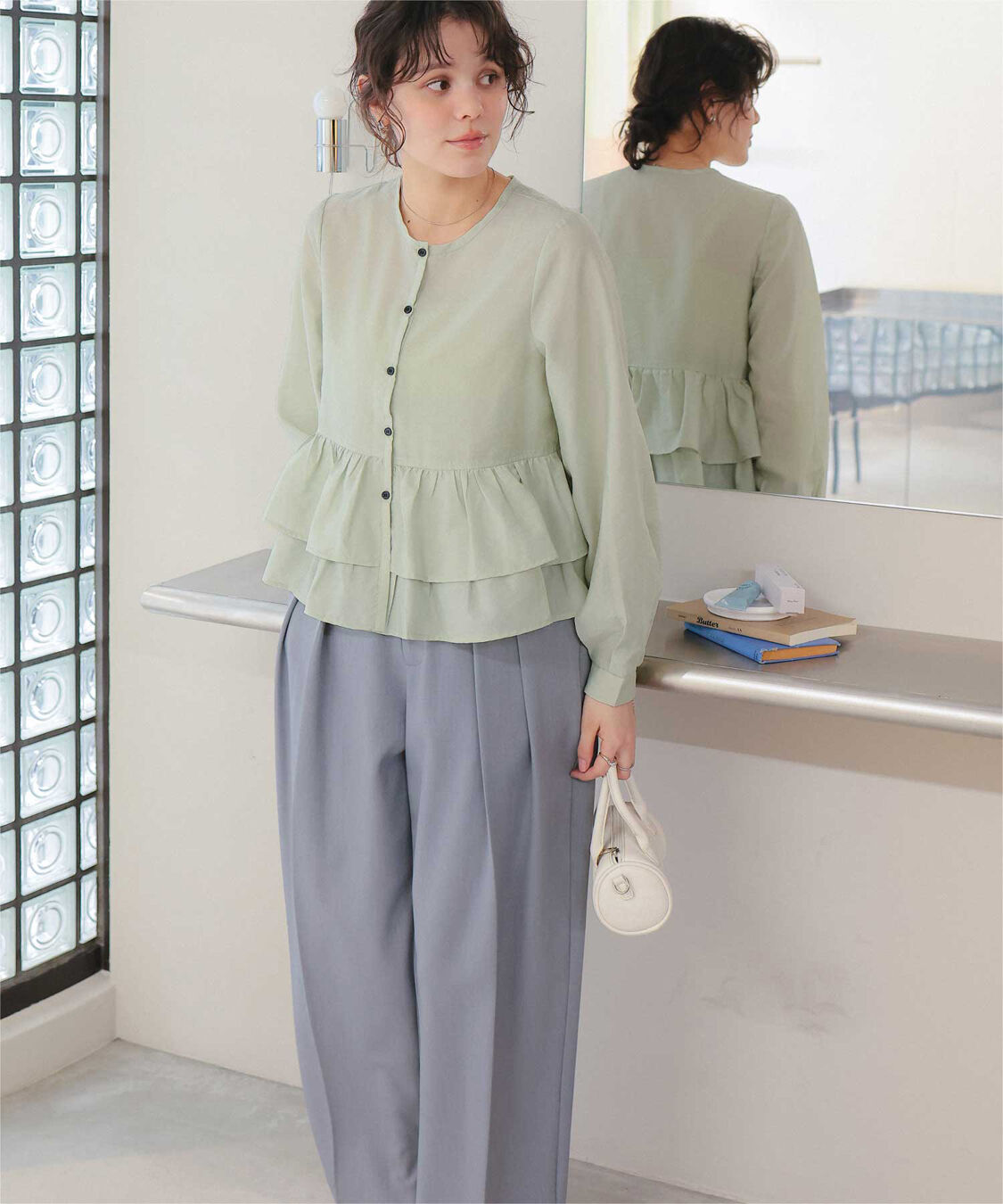 titivate「ペプラムショートブラウス」|シャツ・ブラウス|