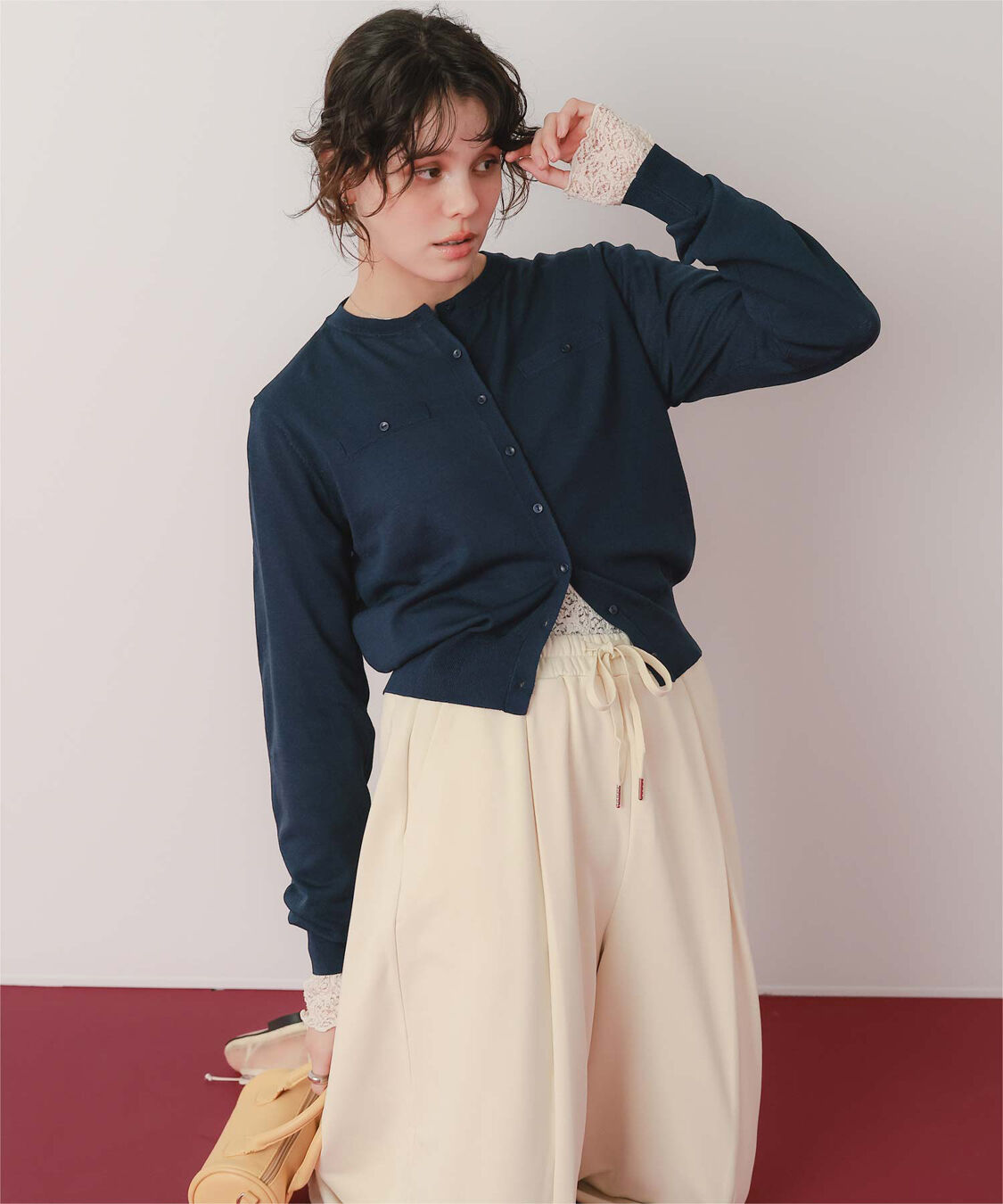 titivate「UVケアコンパクトニットカーディガン」|ニット・セーター|