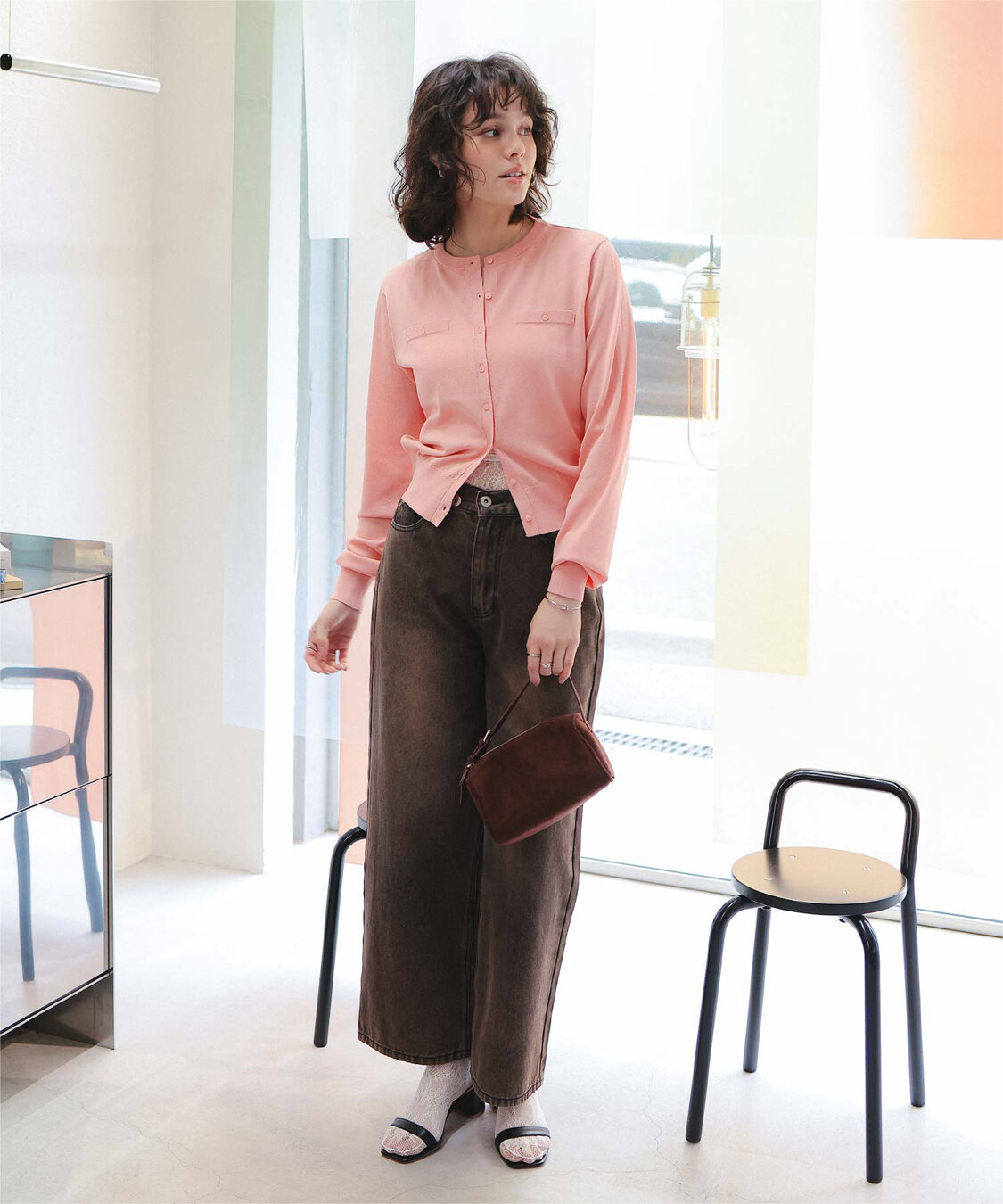 titivate「UVケアコンパクトニットカーディガン」|ニット・セーター|