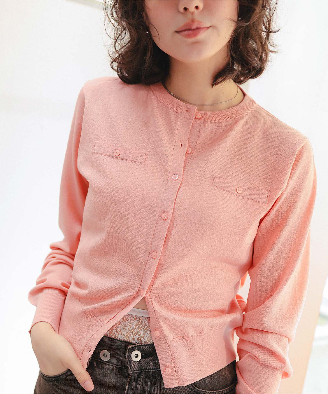 titivate「UVケアコンパクトニットカーディガン」|ニット・セーター|