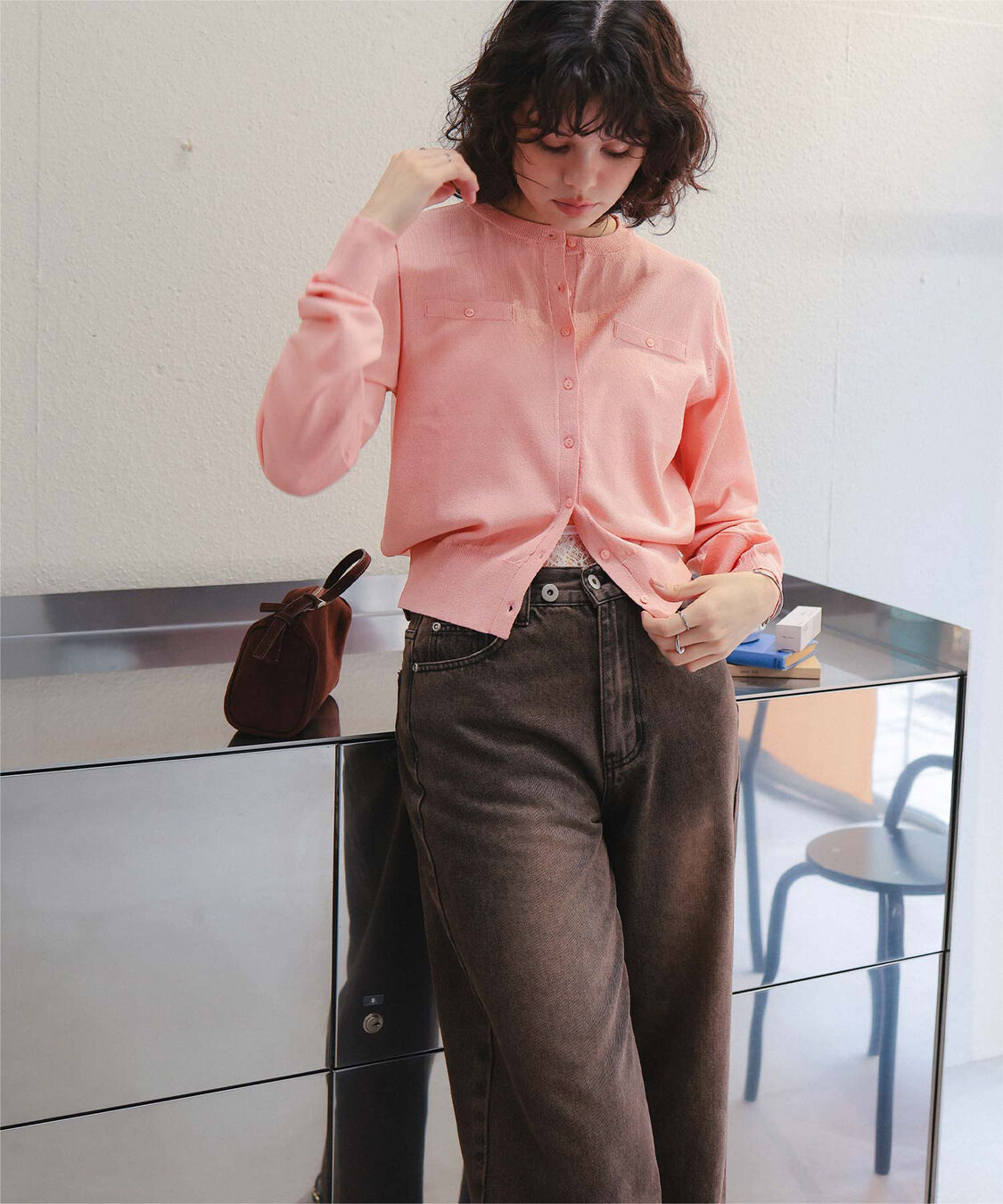 titivate「UVケアコンパクトニットカーディガン」|ニット・セーター|