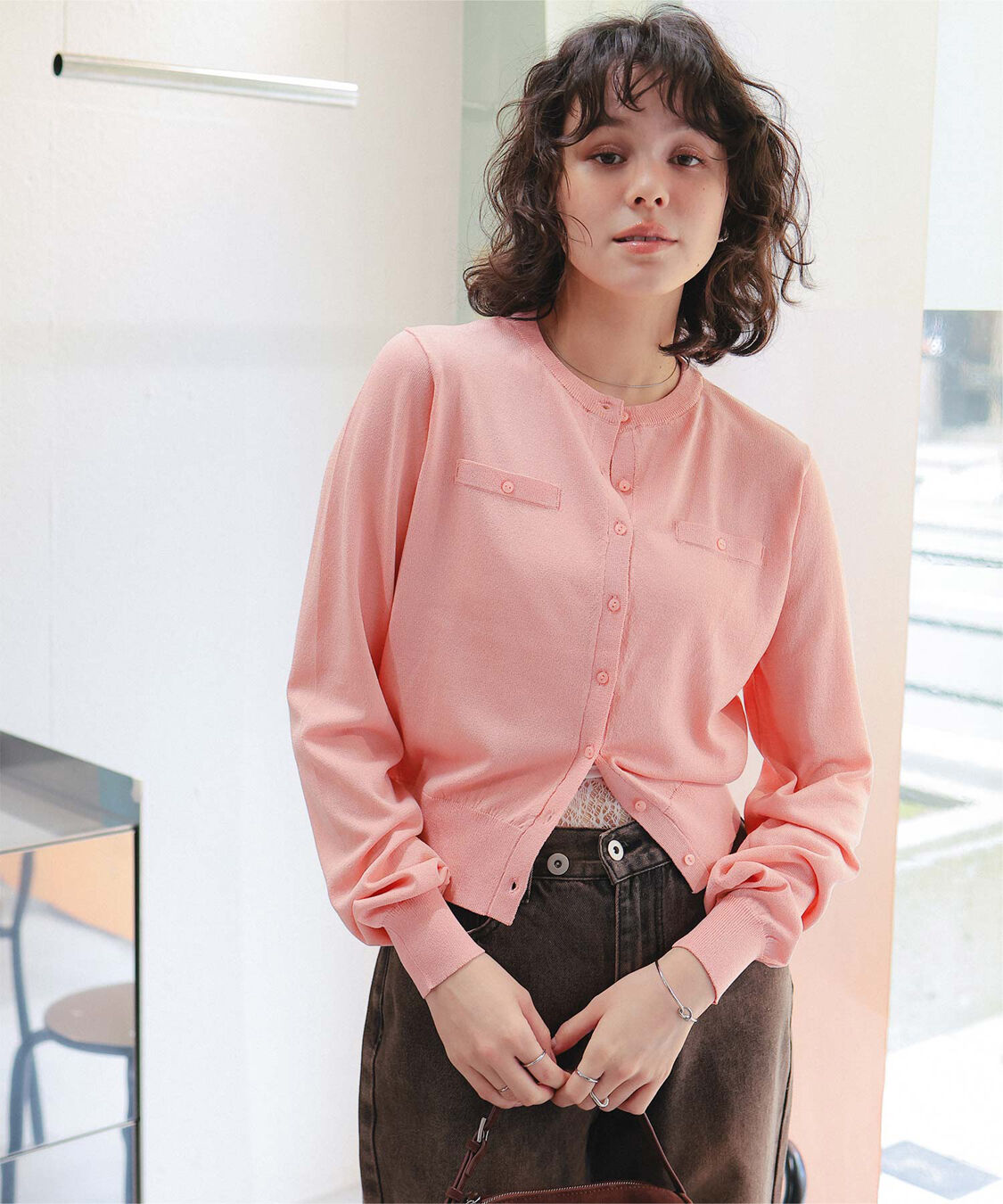 titivate「UVケアコンパクトニットカーディガン」|ニット・セーター|