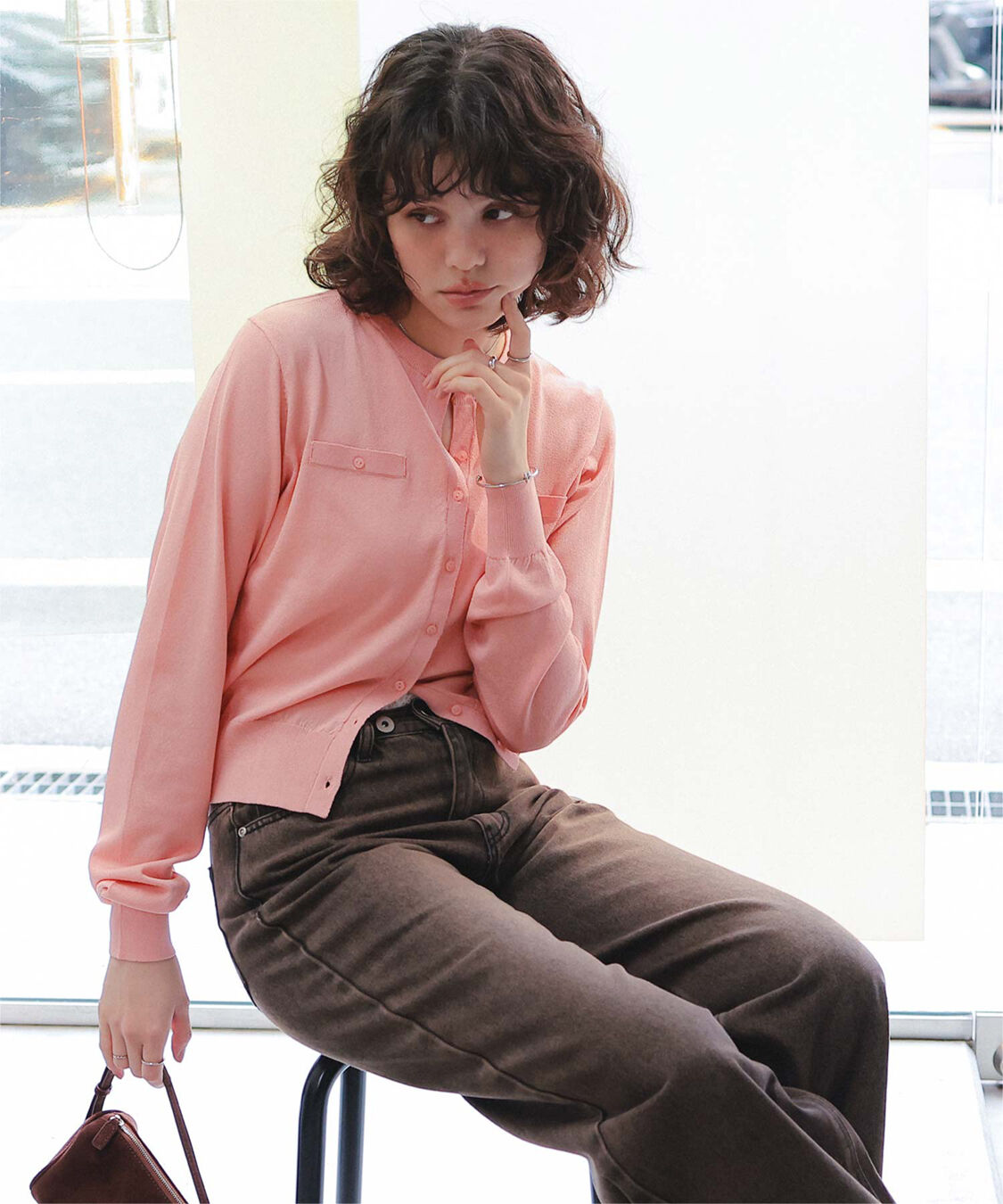 titivate「UVケアコンパクトニットカーディガン」|ニット・セーター|