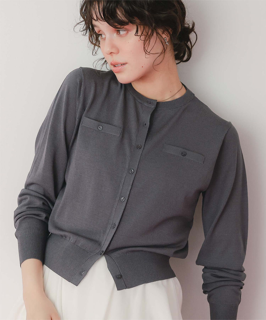 titivate「UVケアコンパクトニットカーディガン」|ニット・セーター|