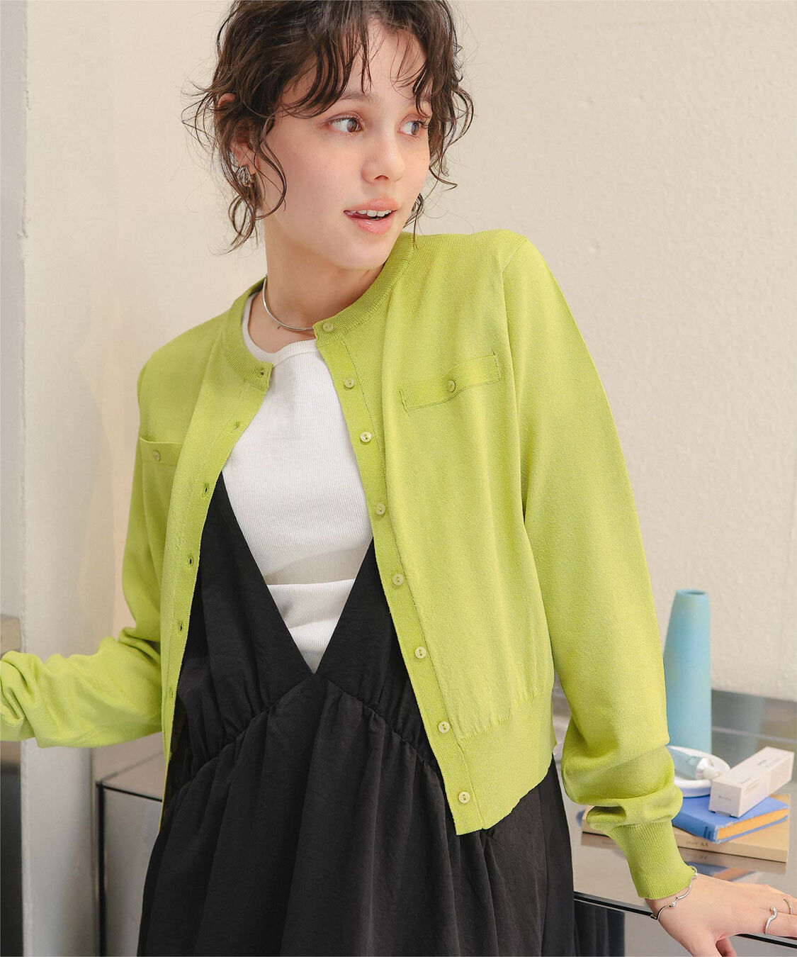 titivate「UVケアコンパクトニットカーディガン」|ニット・セーター|