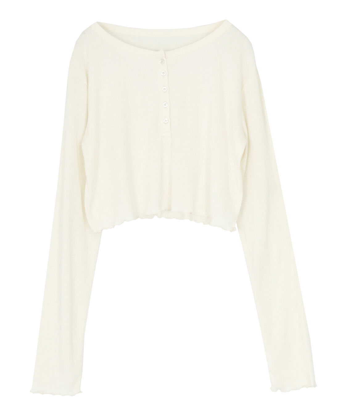 titivate「コンパクトヘンリーネックロングスリーブトップス」|Tシャツ・カットソー|