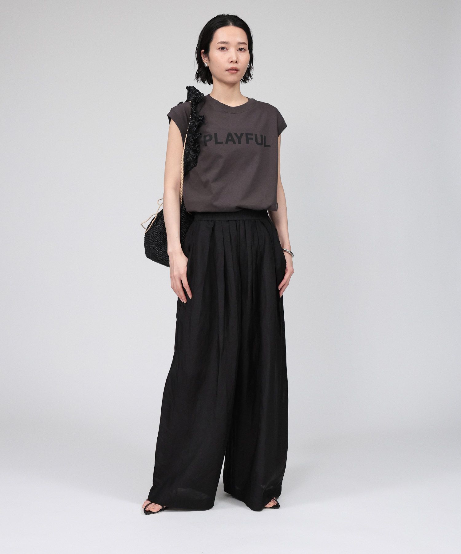 BABYLONE「インドシアーリネンタックパンツ」|その他|