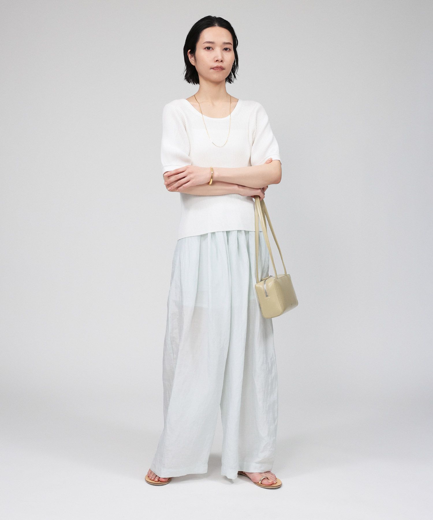 BABYLONE「インドシアーリネンタックパンツ」|その他|