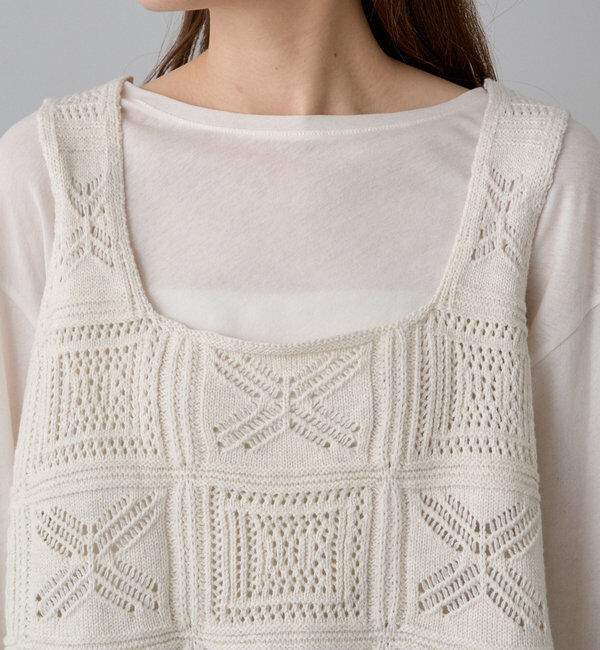  「すかし編みニットビスチェ」|ニット・セーター|
