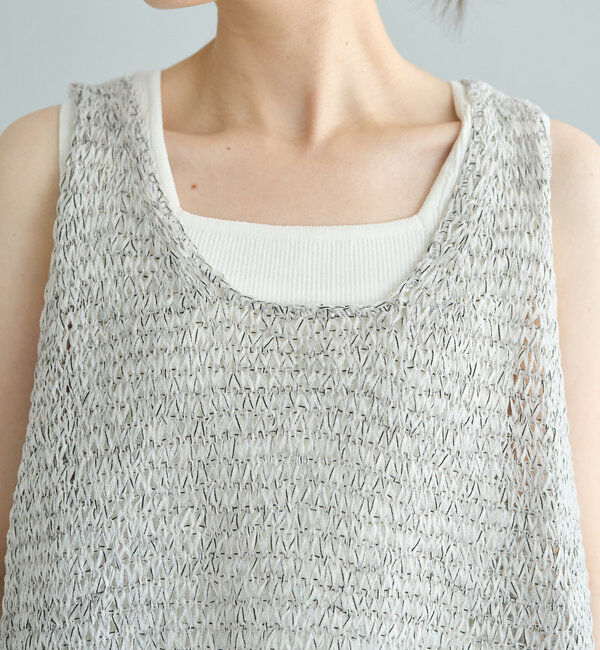  「ミックステープヤーンビスチェ」|ニット・セーター|
