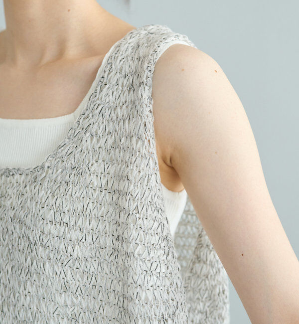  「ミックステープヤーンビスチェ」|ニット・セーター|