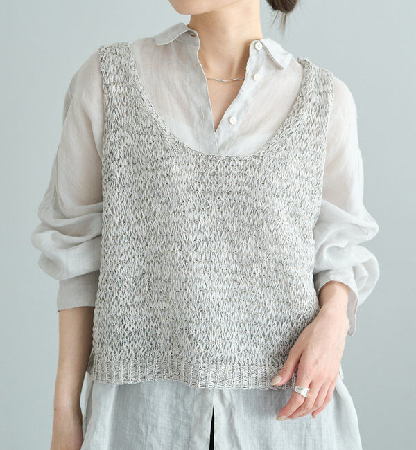  「ミックステープヤーンビスチェ」|ニット・セーター|