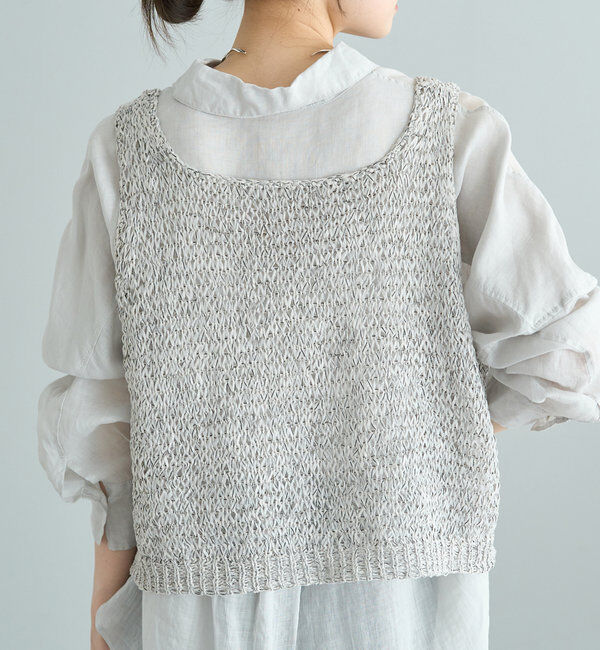  「ミックステープヤーンビスチェ」|ニット・セーター|