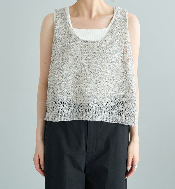  「ミックステープヤーンビスチェ」|ニット・セーター|