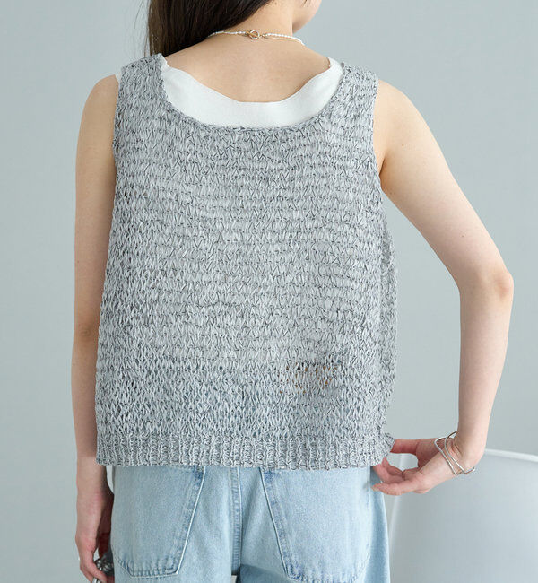  「ミックステープヤーンビスチェ」|ニット・セーター|