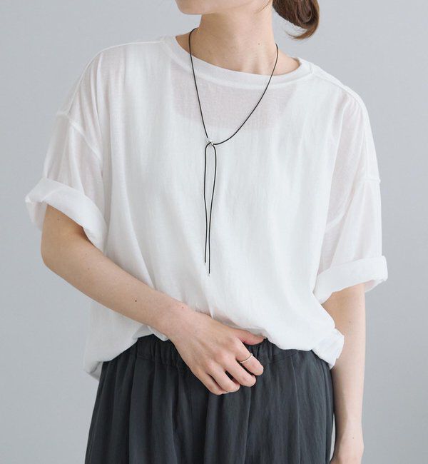  「コットンナイロンシアーオーバーTシャツ」|Tシャツ・カットソー|オフホワイト