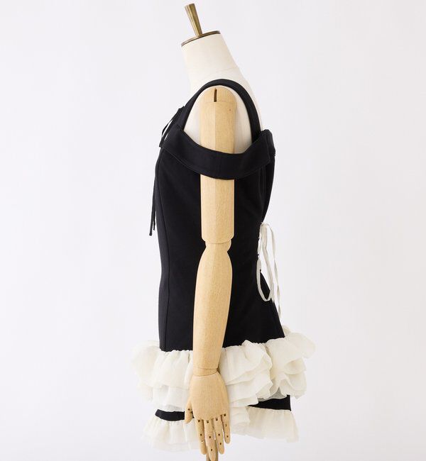  「【お揃いcollection】フリルミニワンピ」|ワンピース|