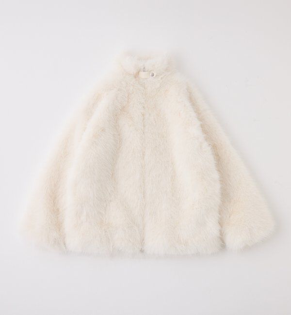 ミドルフェイクファージャケット ベージュ ミドルフェイクファージャケット | one after another NICE CLAUP(ワン