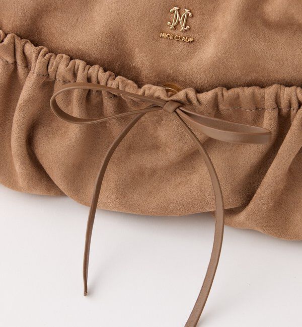  「ミニバッグチャーム付きドロストリボンバッグ」|ショルダー・メッセンジャー|