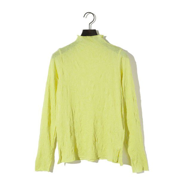 MIDIUMISOLID「MIDIUMISOLID for Ladies シアーハイネックインナー」|Tシャツ・カットソー|イエロー