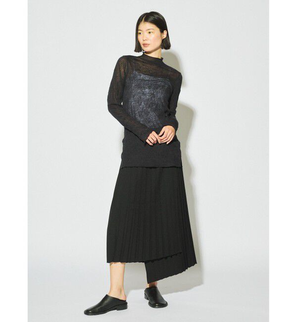 MIDIUMISOLID「MIDIUMISOLID for Ladies シアーハイネックインナー」|Tシャツ・カットソー|